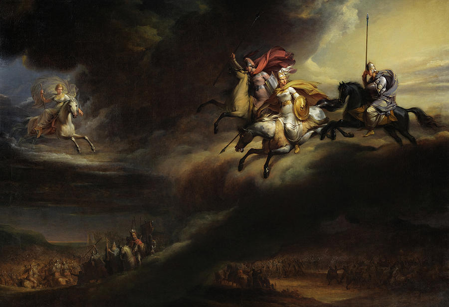 Valkyries Riding into Battle, by Johan Gustaf Sandberg