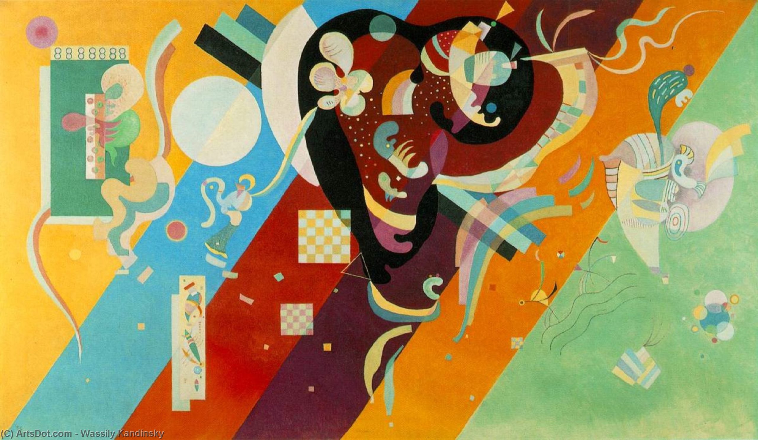 Wassily Kandinsky, Composition IX, 1929. (Public Domain, Source: Wikimedia Commons). According to Kant, intuitions of the mind structure our knowledge of the world.