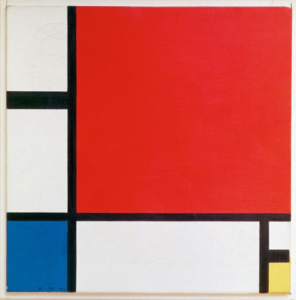 Caption: Piet Mondrian, Composition II in Red, Blue and Yellow, 1930. (Public Domain. Source: Wikipedia).