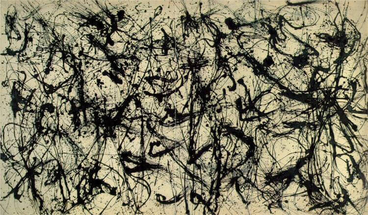Caption: Jackson Pollock, Number 32, 1950. (Fair use. Source: Wikiart)